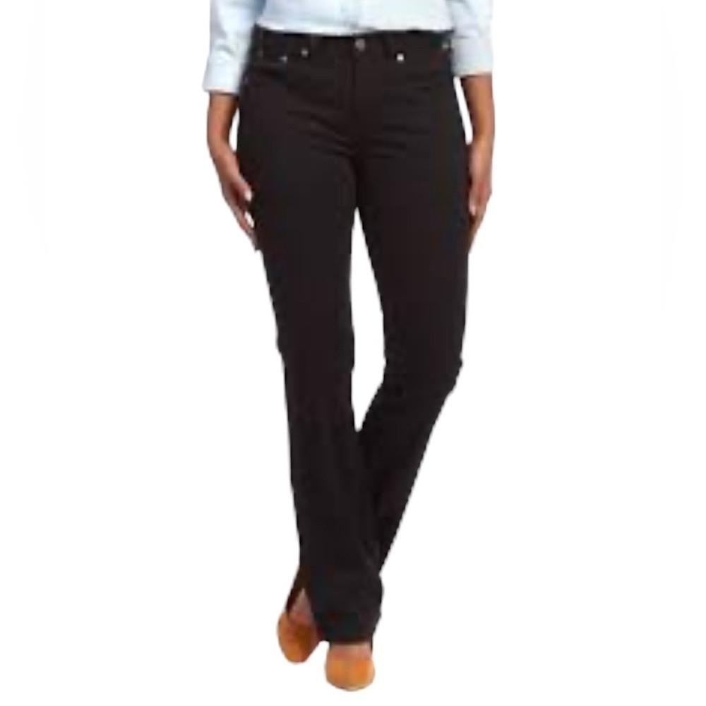 Levi’s 515 Womens Bootcut Jeans Size 8 Black Stretch Embroidered Pocket Classic